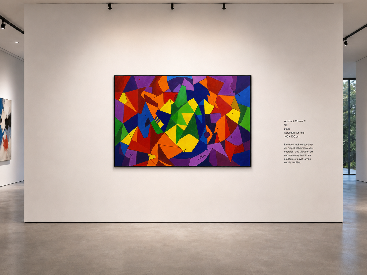 Abstract Chakra 7 - 100 x 150