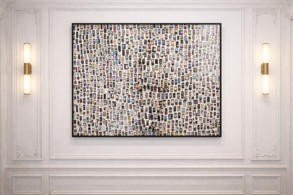 Hide in the City, Mobile Phones (2012) - Liu Bolin