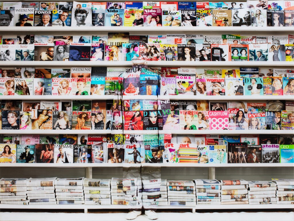 Hide in the City, Chinese Magazines (2012) - Liu Bolin