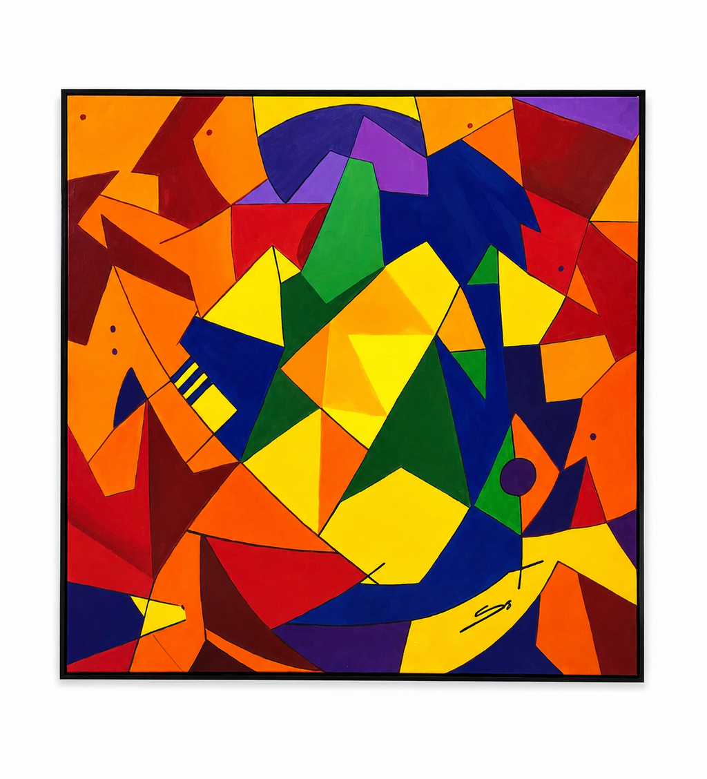 Abstract Chakra 7 - 100 x 100