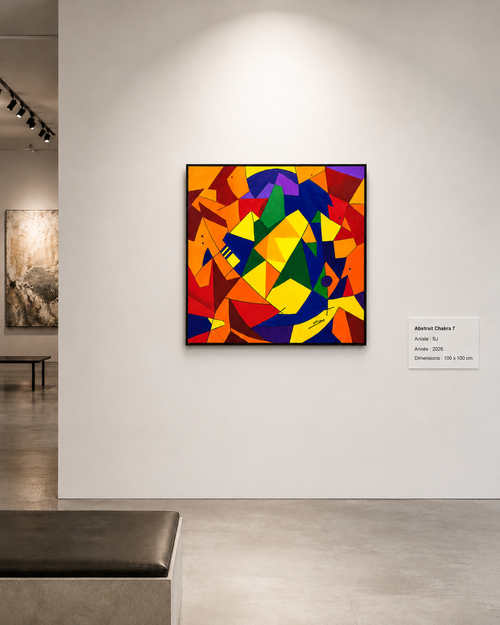 Abstract Chakra 7 - 100 x 100